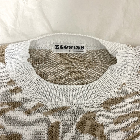 Leopard Print Ecowish Sweater || Size Large - Picture 2 of 2